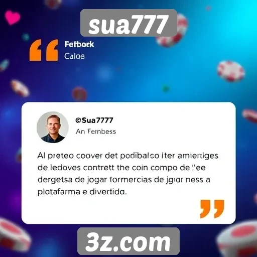Feedback de jogadores sobre o site sua777